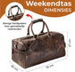 Leren weekendtas