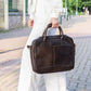 Bruine Leren Laptoptas