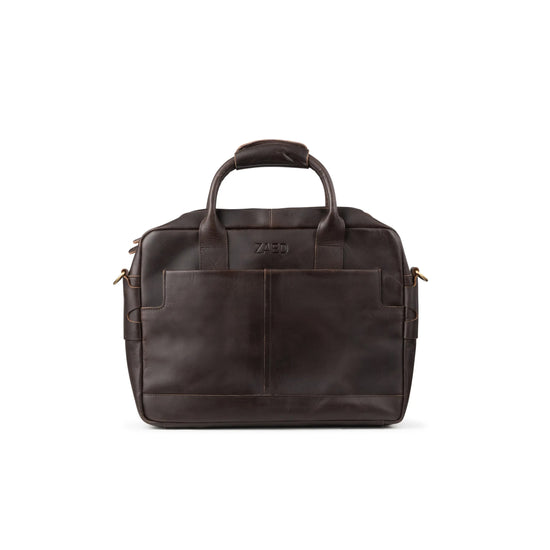 Bruine Leren Laptoptas