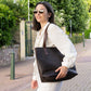 Bruine Leren Shoppertas Dames